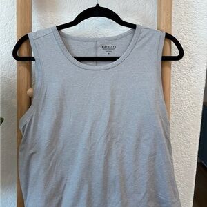 Athleta Light Gray Muscle Tee